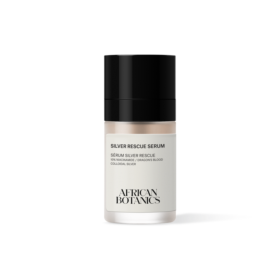 African Botanics Silver Rescue Serum calming barrier support serum for sensitive reactive skin