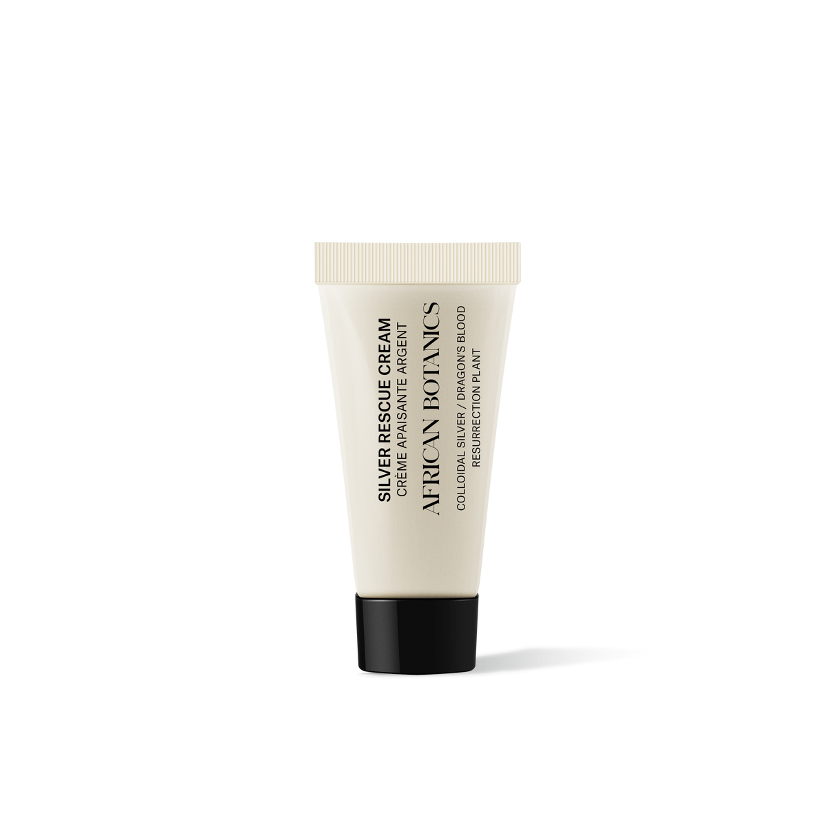African Botanics Silver Rescue Cream luxury calming face moisturizer packaging detail