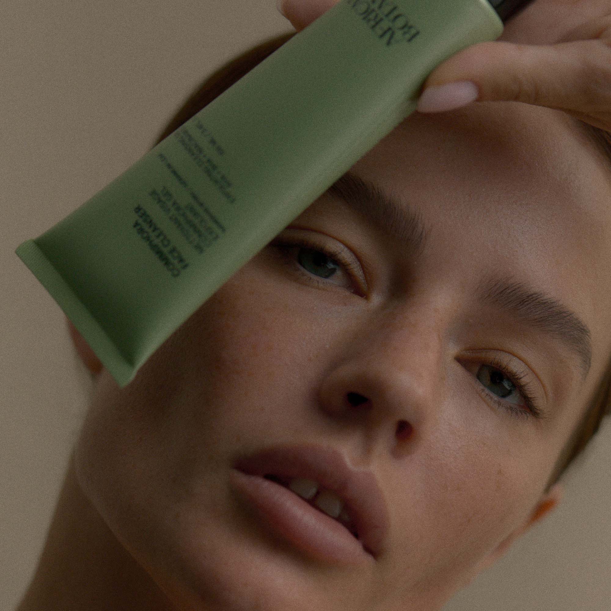 African Botanics Commiphora Face Cleanser — cruelty-free exfoliating gel cleanser with Commiphora Wildii, Bulbinella, and Honeybush for clearer smoother skin