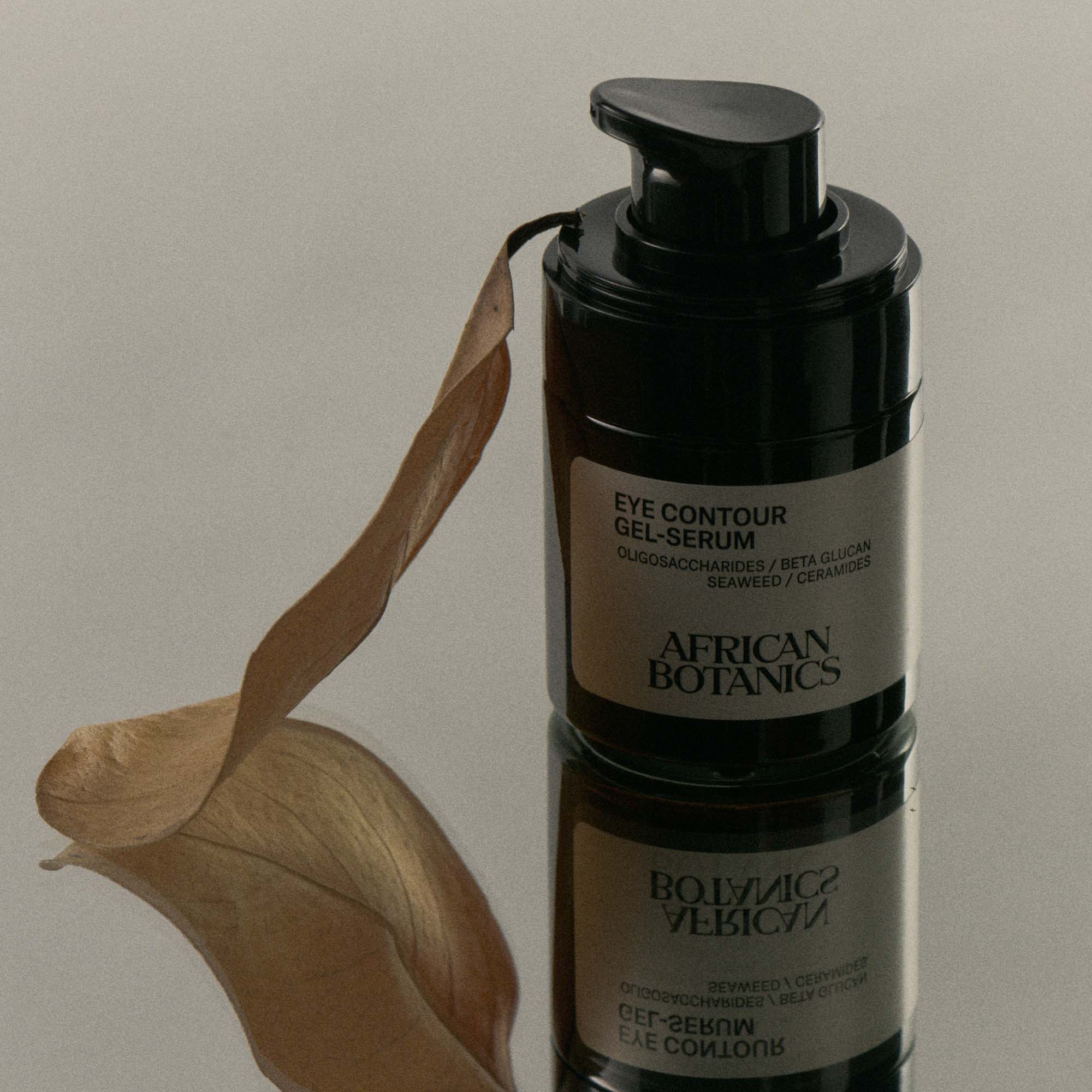 African Botanics Eye Contour Gel-Serum 15ml — cooling gel-serum for puffiness, dark circles, and fine lines. How to use.