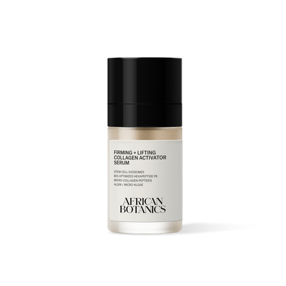 African Botanics Firming + Lifting Collagen Activator Serum with stem cell exosomes and peptides for firm, lifted skin