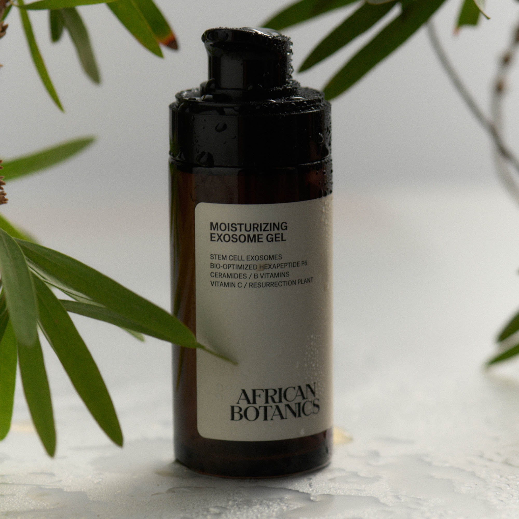 African Botanics Moisturizing Exosome Gel luxury regenerative gel moisturizer for dehydrated and acne-prone skin