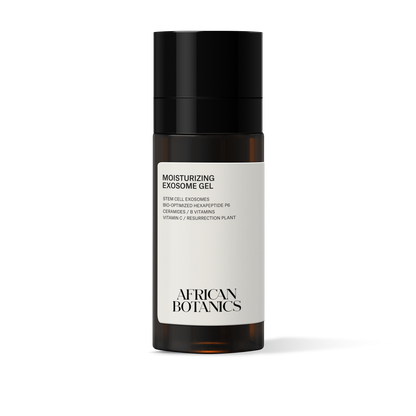 African Botanics Moisturizing exosome gel glass bottle image